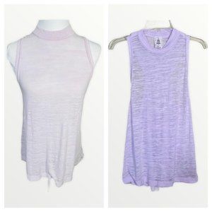 Free People Purple Oversized Burnout Tank Top XS